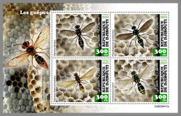DJIBOUTI 2023 MNH Wasps Wespen M/S – IMPERFORATED – DHQ2420 - Other & Unclassified