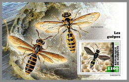 DJIBOUTI 2023 MNH Wasps Wespen S/S – IMPERFORATED – DHQ2420 - Other & Unclassified