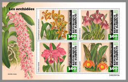 DJIBOUTI 2023 MNH Orchids Orchideen M/S – IMPERFORATED – DHQ2420 - Orchideen
