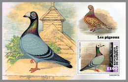DJIBOUTI 2023 MNH Pigeons Tauben S/S – IMPERFORATED – DHQ2420 - Palomas, Tórtolas