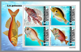 DJIBOUTI 2023 MNH Fishes Fische M/S – IMPERFORATED – DHQ2420 - Poissons