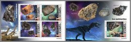 DJIBOUTI 2023 MNH Meteorites Meteoriten Dinosaurs M/S+S/S – IMPERFORATED – DHQ2420 - Minéraux