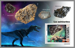 DJIBOUTI 2023 MNH Meteorites Meteoriten Dinosaurs S/S – IMPERFORATED – DHQ2420 - Mineralien