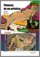 GUINEA-BISSAU 2023 MNH Nude Paintings Aktgemälde S/S II – IMPERFORATED – DHQ2420 - Aktmalerei