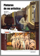 GUINEA-BISSAU 2023 MNH Nude Paintings Aktgemälde S/S I – IMPERFORATED – DHQ2420 - Desnudos