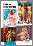 GUINEA-BISSAU 2023 MNH Nude Paintings Aktgemälde M/S – IMPERFORATED – DHQ2420 - Naakt