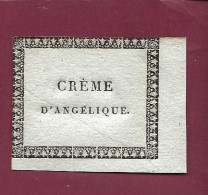 140524 - ETIQUETTE ANCIENNE - Crème D'angélique - Andere & Zonder Classificatie