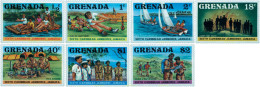 38731 MNH GRANADA 1977 6 JAMBOREE DEL CARIBE EN JAMAICA - Grenada (1974-...)