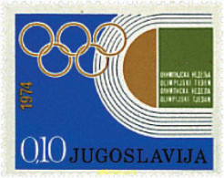 67190 MNH YUGOSLAVIA 1974 SEMANA OLIMPICA - Ungebraucht