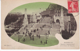 Marseille - Escalier Monumental De La Gare St Charles - Estación, Belle De Mai, Plombières