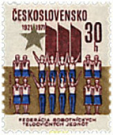 63721 MNH CHECOSLOVAQUIA 1971 50 ANIVERSARIO DE LA FEDERACION DE GIMNASIA. - Nuevos