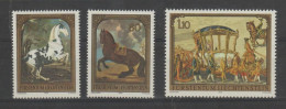 Liechtenstein 1978 Paintings, Horses And Carriage ** MNH - Paarden