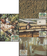 Afrique Du Sud Venda 1988 Y&T 167 à 170 Sur Cartes Maxima. Industrie Du Café - Altri & Non Classificati