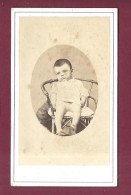 140524 - PHOTO ANCIENNE CDV H GRIOTTIER A GANGES - Enfant Regard Fixe Moue - Post Mortem ? - Old (before 1900)