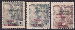 Spanish Guinea 1949 Sc 302-3 Ed 273-4 Set MNH** Both Overprint Spacings - Guinea Spagnola