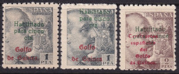 Spanish Guinea 1949 Sc 302-3 Ed 273-4 Set MNH** Both Overprint Spacings - Spaans-Guinea