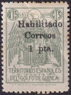 Spanish Guinea 1940 Sc 294 Ed 259H MLH* Large Crease Toned Perfs - Guinea Spagnola