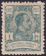 Spanish Guinea 1922 Sc 194 Ed 164 MNH** Diagonal Crease - Guinea Spagnola