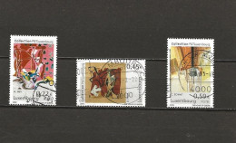 2002 Luxemburg Kunstsammlung Mi.Nr.1559-1561  Gebraucht - Oblitérés