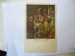 ITALY POSTCARDS MILANO L'ULTIMA CENA  RUBENS POSTMARK  AND STAMPS  CASTELFIORENTINO  1932 - Other & Unclassified