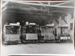 Romania Bucuresti Foto Presa Tramvaie /Remiza Cu Vagoane Pt Tractiune Animala Foto 24x18 Cm - Romania