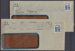⁕ Latvia / Lettland 1937 ⁕ Mi.236 On Business Cover, Window - SIEMENS, Postmark RIGA ⁕ 2v Used - See Scan - Letonia
