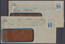 ⁕ Latvia / Lettland 1937 ⁕ Mi.236 On Business Cover, Window - SIEMENS, Postmark RIGA ⁕ 2v Used - See Scan - Latvia