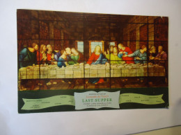 LAST SUPPER     POSTCARDS   WINDOW  PAINTINGS LEONARDO DA VINCI'S  SUPPER LAST - Paintings