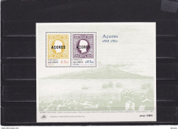 ACORES 1980 TIMBRES SUR TIMBRES Yvert BF 1, Michel Block 1 NEUF** MNH Cote 5 Euros - Azores