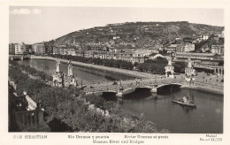 ESPAGNE - San Sebastian - Rivier Urumea Et Ponts - Carte Postale Ancienne - Guipúzcoa (San Sebastián)