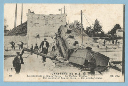 0702  CPA  La Catastrophe à LIZY-sur-OURCQ  (Seine Et Marne) La Machine (locomotive) Déraillée - CAMPAGNE DE 1914  ++++ - Lizy Sur Ourcq