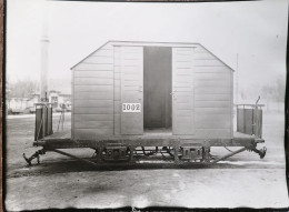 Romania Bucuresti Foto Presa Tramvaie /Vagon De Serviciu Pt Transportul Nisipului Foto 24x18 Cm - Roemenië