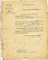 DOCUMENT POSTE JURA 1934 POSTES ET TELEGRAPHE LONS LE SAUNIER AUGMENTATION TRAITEMENT EMPLOYE DES POSTES MODELE N° 899 - Historical Documents