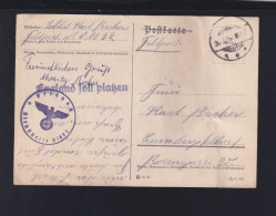 Dt. Reich Feldpost Einzeiler England Soll Platzen - Covers & Documents
