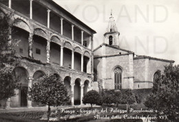 CARTOLINA  C15 PIENZA,SIENA,TOSCANA-LOGGIATO DEL PALAZZO PICCOLOMINI E ABSIDE DELLA CATTEDRALE (sec.XV)-NON VIAGGIATA - Siena