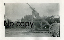 PHOTO FRANCAISE - CANON DE 75 CONTRE AVION A SAINTE MENEHOULD PRES DE FLORENT EN ARGONNE MARNE - GUERRE 1914 1918 - Krieg, Militär