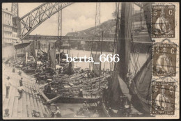 Porto * Cais Da Ribeira * Circulado 1923 - Porto