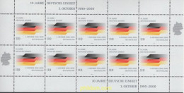 146776 MNH ALEMANIA FEDERAL 2000 10 ANIVERSARIO DE LA REUNIFICACION - Ongebruikt