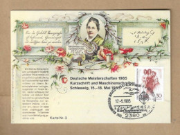 Los Vom 16.05 -  Sammlerkarte Aus Schleswig 1985  Reproduktion - Cartas & Documentos