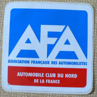 AUTOCOLLANT AFA - AUTOMOBILE CLUB DU NORD DE LA FRANCE - Adesivi