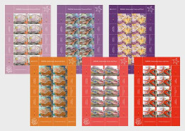 Guernsey Great Britain 2024 Europa CEPT Underwater Fauna & Flora Set Of 6 Sheetlets MNH - Guernsey