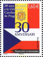 681133 MNH ANDORRA. Admón Francesa 2022 30 AÑOS DE CATALAN A LA UNIVERSIDAD CAROLINA DE PRAGA - Sonstige & Ohne Zuordnung