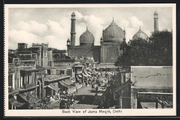 AK Delhi, Back View Of Jama Masjid  - Inde