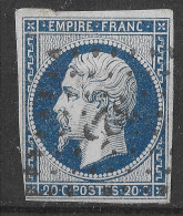 Lot N°57 N°14, Oblitéré PC 325 BEAUNE (20), Indice 2 - 1853-1860 Napoleon III