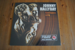 JOHNNY HALLYDAY QUELQUES CRIS MAXI 45T TRANSPARENT NUMEROTEE NEUF SCELLE SAGAN - 45 Rpm - Maxi-Single