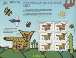 650214 MNH ESPAÑA 2021 EUROPA CEPT 2021 - FAUNA NACIONAL EN PELIGRO DE EXTINCION - Ungebraucht