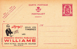 20611* - Entier Postal - Carte Publibel N° 611* - William (adjugé) - Voir Photo Pour Détails 0,75c - Werbepostkarten