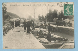 0364   CPA  Le Village De LORROY-SUR-LOING  (Seine Et Marne)  INONDATIONS - Déménagement En Péniche  +++++ - Autres & Non Classés