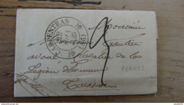 LAC Cachet CARPENTRAS Ecite De PERNES LES FONTAINES - 1839  ...... PHI ..... CL-3-3 - 1801-1848: Voorlopers XIX