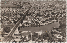 CPSM PHOTO - 94 - JOINVILLE LE PONT - Vue Aérienne - Le Pont De JOINVILLE Sur La Marne Et La Ville - Vers 1950 - Joinville Le Pont